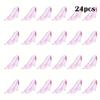 24pcs Mini Princess Crystal High-Heel Shoes Sparkling Plastic Party Decor Weddings Bridal Showers Birthdays Ornaments Decoration