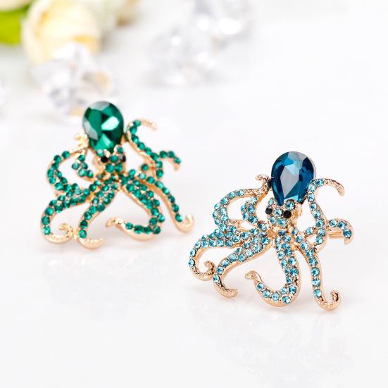 

Fashionable And Alloy Diamond-Encrusted Marine Life Animal Brooch