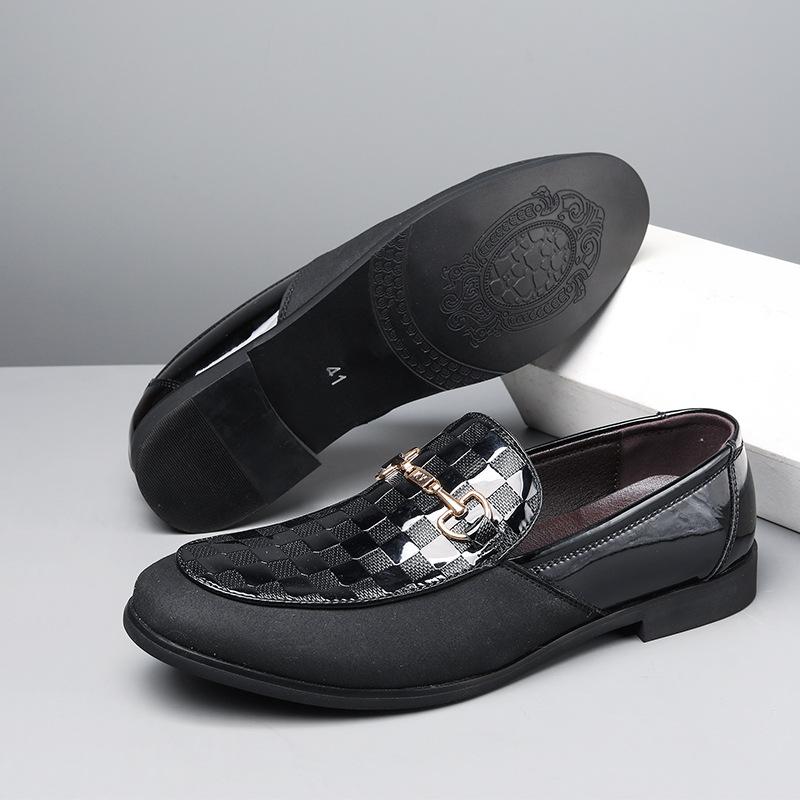 

2025 новые летние мужские кожаные туфли высокого класса деловые кожаные туфли мужские туфли летние мягкие лоферы туфли-однопедальки 40