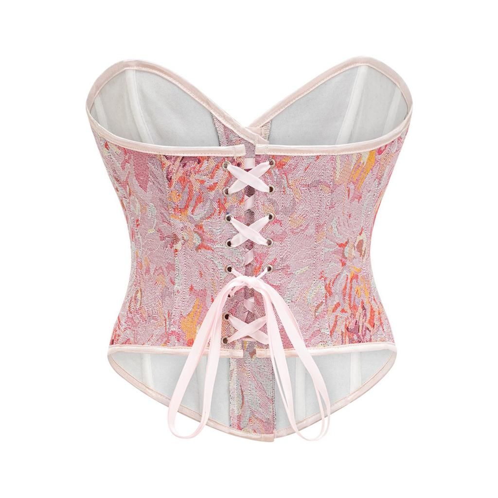 Corset New Retro Tube Top Vestă mică Corset în os de pește Îmbrăcăminte exterioară