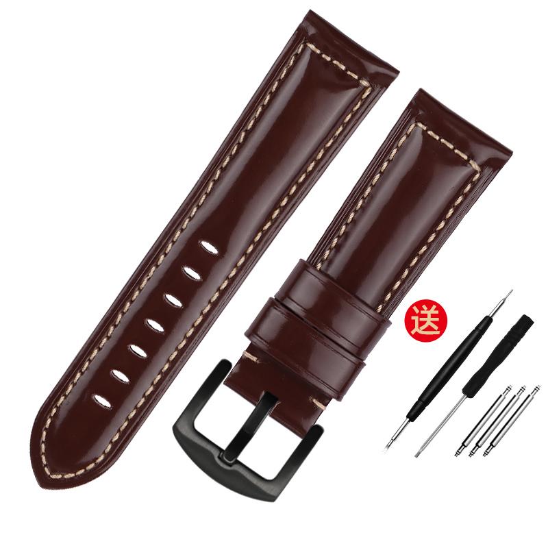 

Ремешок для часов из воловьей кожи для casio PRG-600YB PRG-650 PRW-6600, винтажный ремешок для часов из натуральной кожи Crazy Horse, 24 мм 24mm