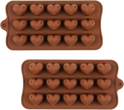 Moldes de Silicona para Hornear Moldes de Chocolate Silicona Grado Alimenticio Antiadherente Molde para Hornear Pasteles Dulces Molde 3D Gadget de Cocina 1 Pieza Chocolate