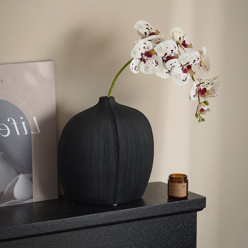 Ceramic Vase Geometric Shape Golden Flower Vase Living Room Decorative Item Vases Pots Flowerpot Home Decoration Accessories