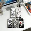 Classical Chinese Landscape Phone Case Black Silicone Soft For Samsung Galaxy A73,A72,A71,A70,A53,A52,A51