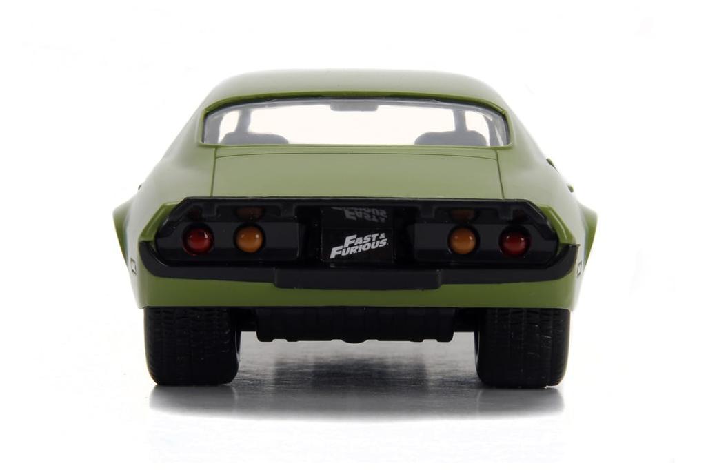Rychle a zběsile, série Jada Toys, Chevrolet Camaro z roku 1973, zelený, hotový produkt v měřítku 1:32, F&F