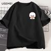 Panda Bear Bubu Dudu and Their Babies T Shirt Fashion Funny Couple T-shirt Women Men Fashion Casual Short Sleeve Tees Clothing