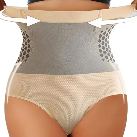 3 Stück Formende Shaping-Shorts Hoher Bund Mikropartikel Bauchkontrolle Nahtlos Formgebend Po-Hebend Unterwäsche Fettverbrennend Thermische Yogahosen für
