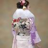 Japanese Coming of Age Ceremony Shawl Blue Fox Furisode Kimono Japanese Fur SAGA Stole Comes with Box [Hayashiguchi] (FS0046)