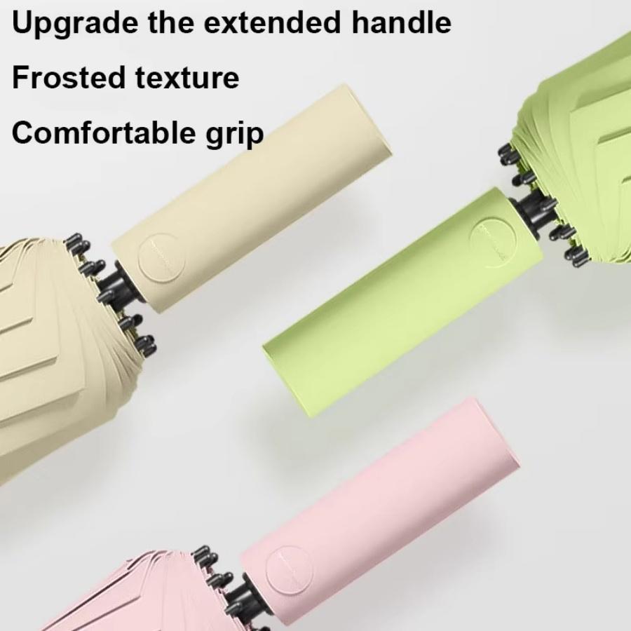 60 Bones Windproof Travel Umbrella for Rain - Lightweight, Strong, Compact with & Easy Auto Open/Close Button 1PC