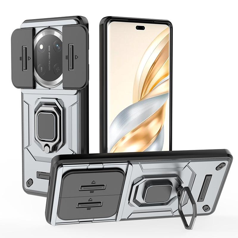 Applicable to Huawei Honor X70 Battle Bear Mobile Phone Case Push Window Bracket Honor X9D Anti-drop X9C Protective Case X9B