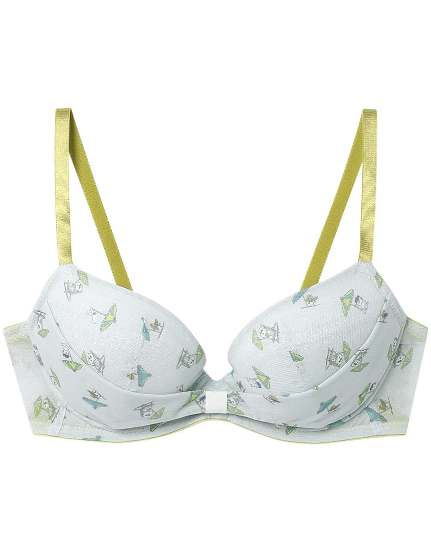 

Unnanacool Простой ленточный бюстгальтер [Коллаборация PEANUTS] Поддерживает форму груди с помощью ленты. BUN227 Женский GY