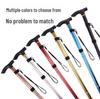 Collapsible Aluminum Trekking Poles for Hiking & Travel - Five-Section Telescopic Cane for Elderly Climbing