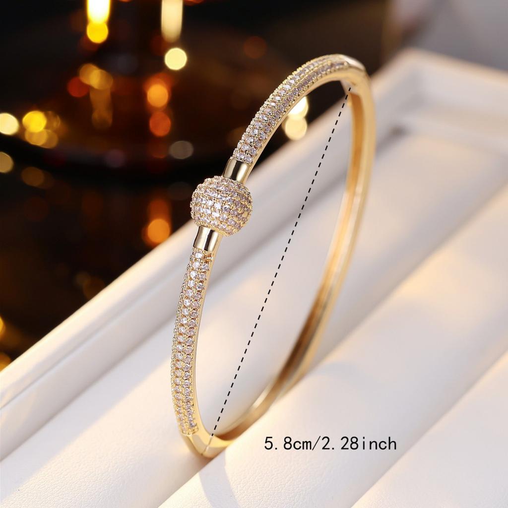 Fashionable, Luxurious, Versatile, High-end, Fully Set Zircon Planet Ladies' Annual Meeting Bracelet