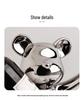 Elegant Ceramic Bear Wine Rack: Red Wine Display and Cup Holder for Luxurious Living Room Decor