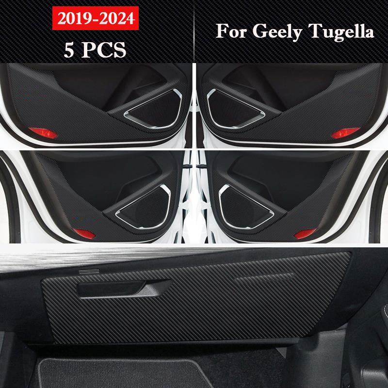 For Geely Tugella 2019 - 2026 Car Door Anti Kick Pad Glove Box Protection Stickers Interior Accessories Scratch Resistant Film