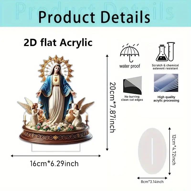 Angel Wing Design Cross Decoration, 1 Count Bohemian Style Wooden Cross Ornament, Desktop Decoration for Home Decor, Religious 1count
