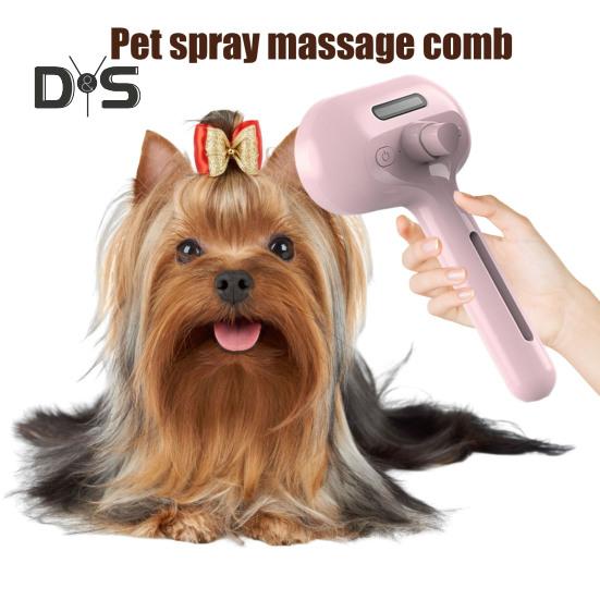 Cat Steam Brush for Shedding Rechargeable Spray Hair Removal Comb with Water Tank And Release Button Steamy Pet Grooming Brush for Cats Dogs