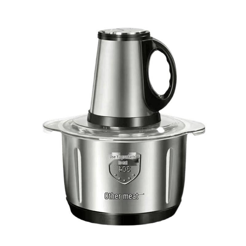 Elektrisk köttkvarn och matberedare: Degblandare, Köttkvarn, Fyllning till dumplings, Kvarn för chilipulver - Fri frakt
