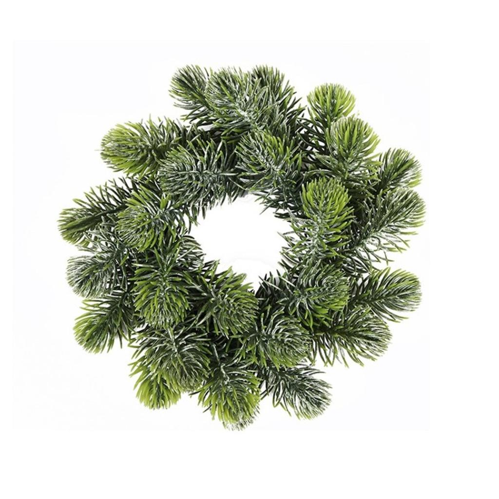 Artificial Christmas Decoration Festive Atmosphere Front Door Decor Artificial Wreath Flexible Decoration Lifelike Appearance