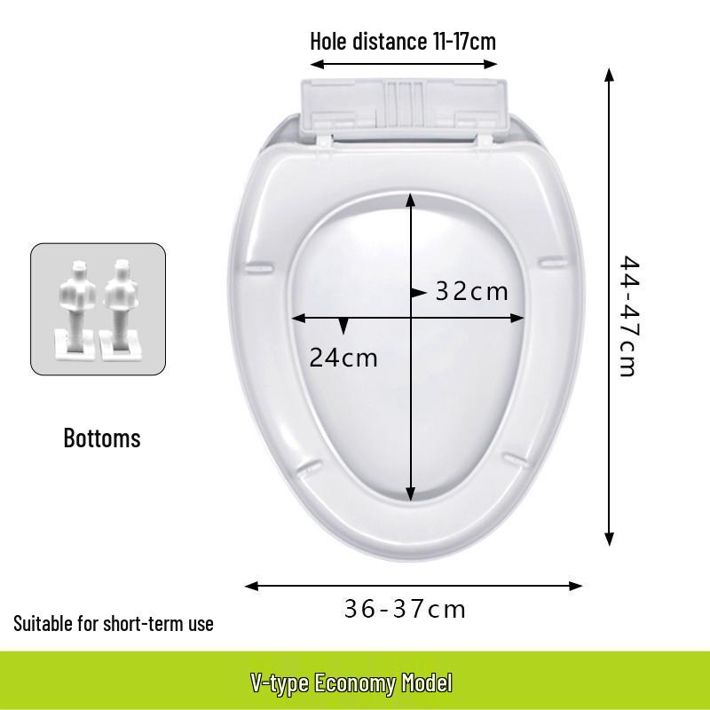 Universal Slow-Close Thickened Toilet Seat Cover by UVO