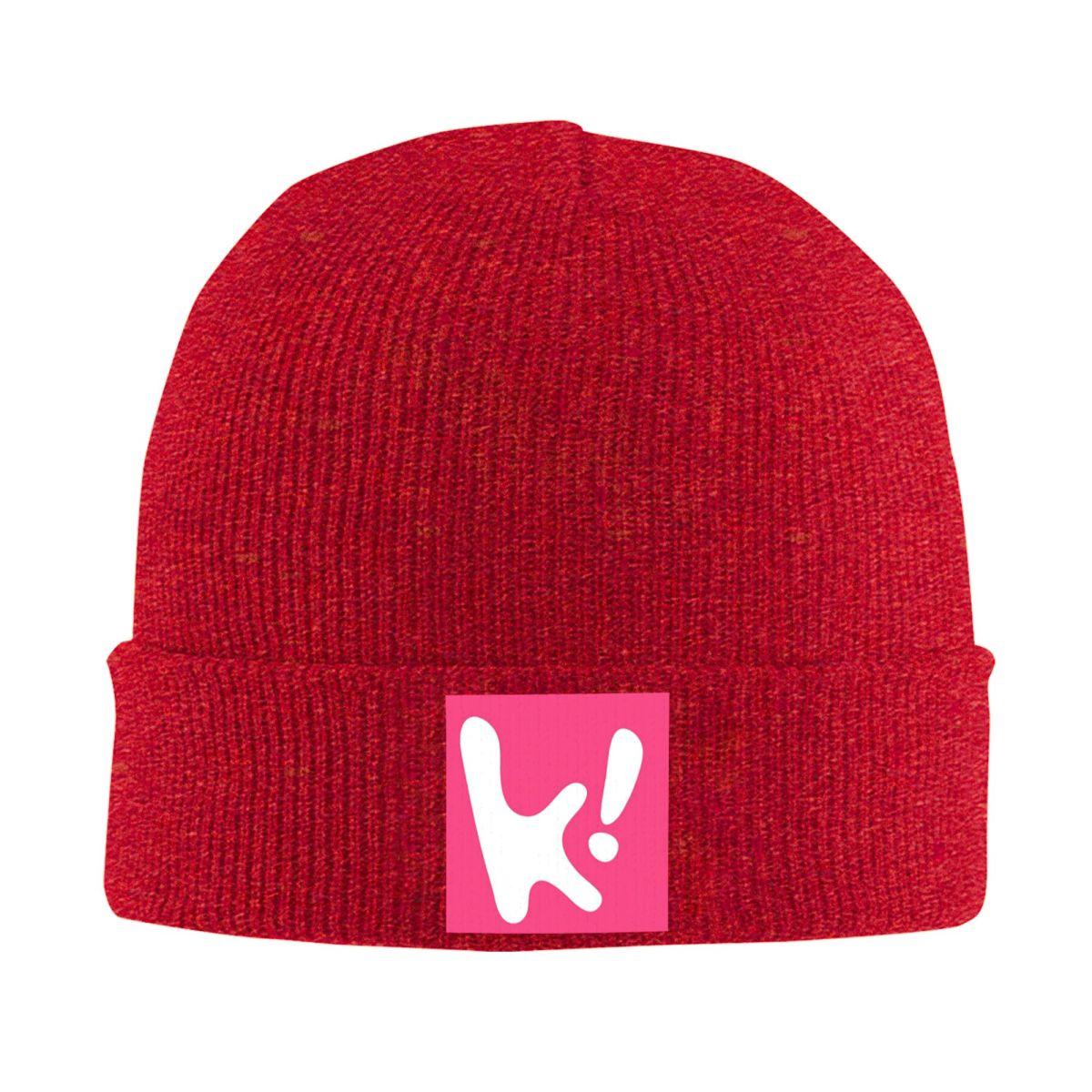 

K on Logo 14 Warm Knitted Cap Fashion Bonnet Hat Autumn Winter Outdoor Beanies Hats for Men Women Adult One Size