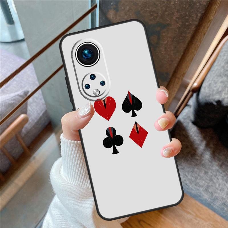 Ace of Spades Poker For Honor Magic 8 Pro 5 6 7 Lite Case Cover For Honor 90 70 50 400 200 X8a X8b X9a X9b X9c