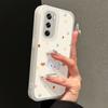 Applicable Opporeno12 Mobile Phone Case Silicone All-inclusive Anti-drop Ins Cartoon Internet Celebrity Niche Simple Polka Dot