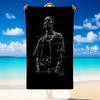 Quick Dry Beach Towel Travis Scott Pattern, Lightweight Absorbent Towel for Pool Beach Vacation Use