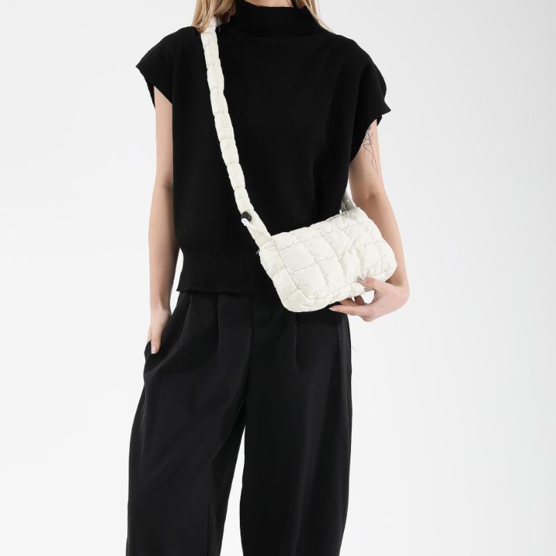 Popular New Fabric Small Square Bag Fashion Versatile Shoulder Crossbody Shoulder Strap Adjustable Underarm Bag