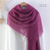 Sciarpa da donna in cotone lino seta - Per tutte le stagioni, colore unito, versatile foulard per testa e parasole