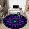 1PC Mandala Pattern Chair Carpet for Office Non-Slip, Lightweight, Machine Washable Rug for Office, Sleeping, Room - Holiday Decoryy251009103