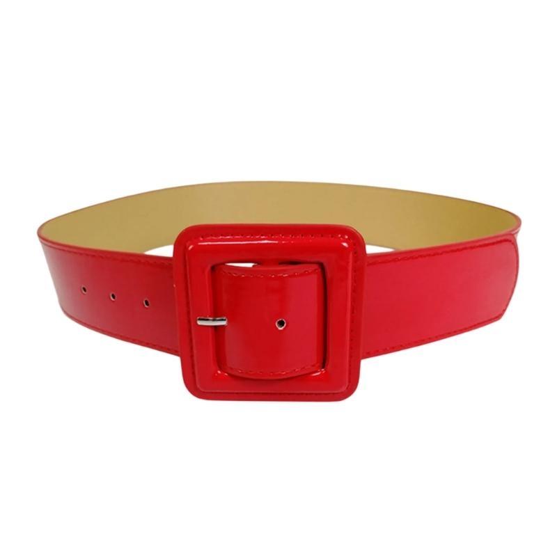 A52E Stylish Faux Leather Waist Belt Waist Cincher for Women Girls Enhancing Outfits