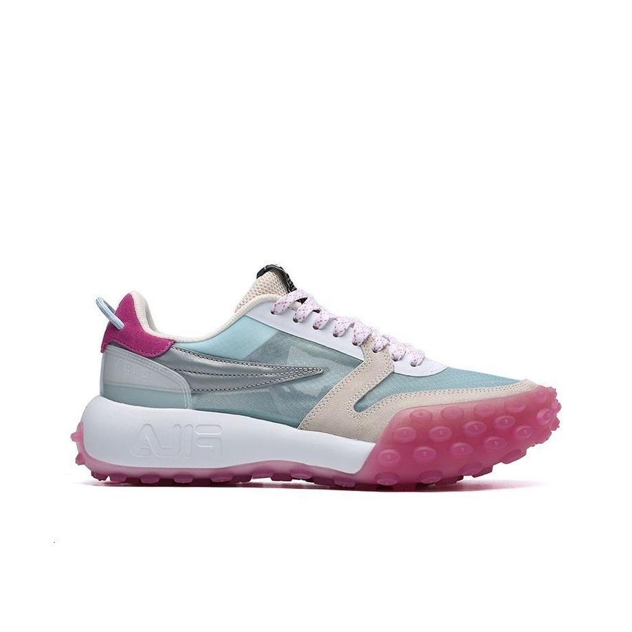 Fila Gara Running Shoes Shock Absorbing Durable Breathable Low Top Dad Sneakers Women Sneakers Winter-Cloud F12W124140FWE