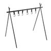 Camping Hanging Rack 6kg Load Bearing Aluminum Alloy Hanging Rack Portable Cookware Hanging Rack Camping with 6 Hook