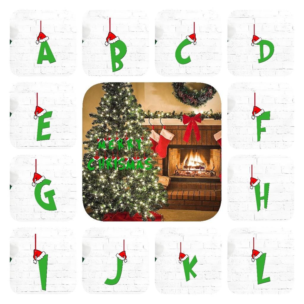 Ideas 26 Christmas Letter Ornament Pendant Christmas Tree Home Gifts Partys