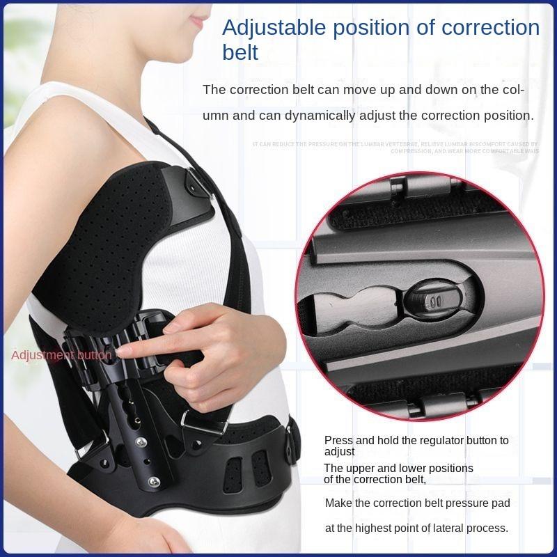 Adjustable Scoliosis Posture Corrector Spinal Auxiliary Orthosis Back Postoperative Recovery Adults Health Care Device