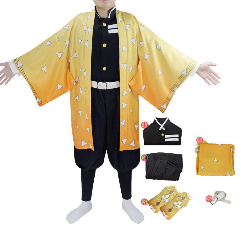 Demon Slayer Kimetsu No Yaiba Kamado Nezuko Cosplay Costume Kimono Robes Suit