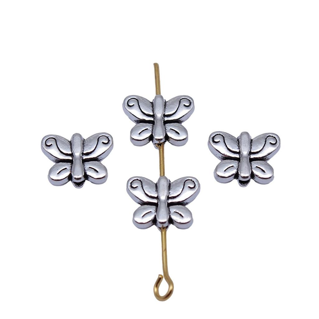 Angel Wing Beads Spacer Small Hole Butterfly Charms For Spiritual Jewelry