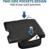 Center Console Cover Compatible With 2015-2025 Ford F150, 2017-2025 F250 F350 F450 With 40/20/40 Jump Seat, Leather Armrest Cover Middle Console