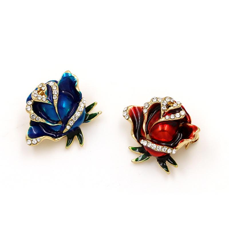 Lapel V-Neck Fairy Rose Brooch Sweater Coat