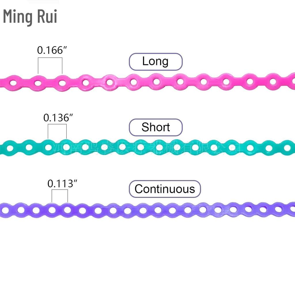 Orthodontic Colored Rubber Chain, 15FT (4.57m)
