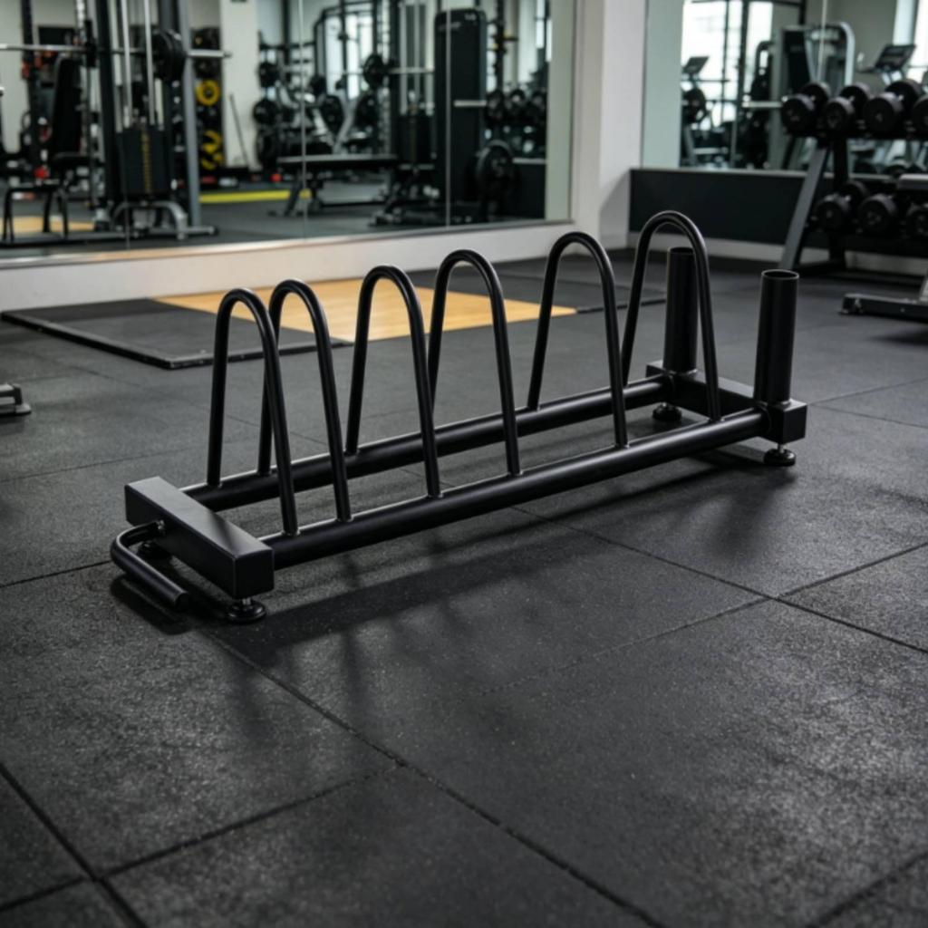 Barbell Plate Storage Rack Space-Saving for Home Gym