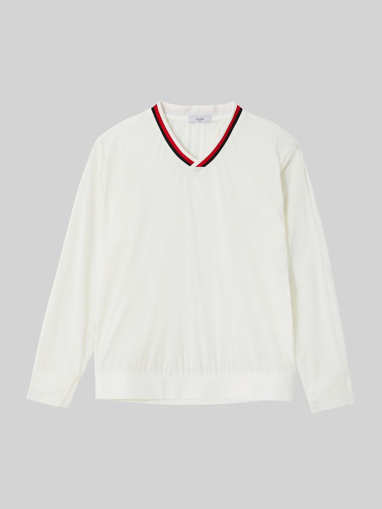 IKALOOK Lightweight Windbreaker V-Neck Sweatshirt Ctee115