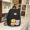 Schoolbag fog sweet waxy doll sweet and cute backpack kindergarten middle and large class bag spring outing research light small backpack