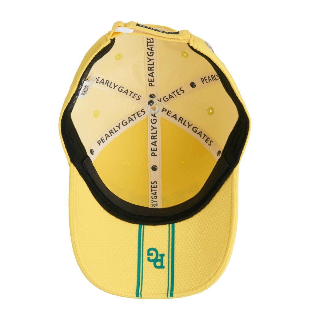 PEARLY GATES Unisex Quick-Drying Tech Cap (UV Protection, Adjustable Size) / Golf Hat / 053-4187501 060_Yellow FR