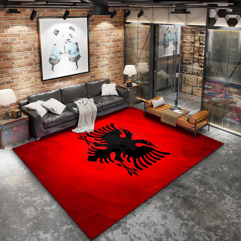 Republic Albania Carpet Rug For Living Room Bedroom Home Sofa Decoration Kids Play Nonslip Floor Mat