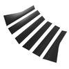 6PCS Car Door Window Pillar Posts Cover Trim Exterior Door Window Pillar Panel Decorative Cover Replacement for     Cherokee 2011-2021