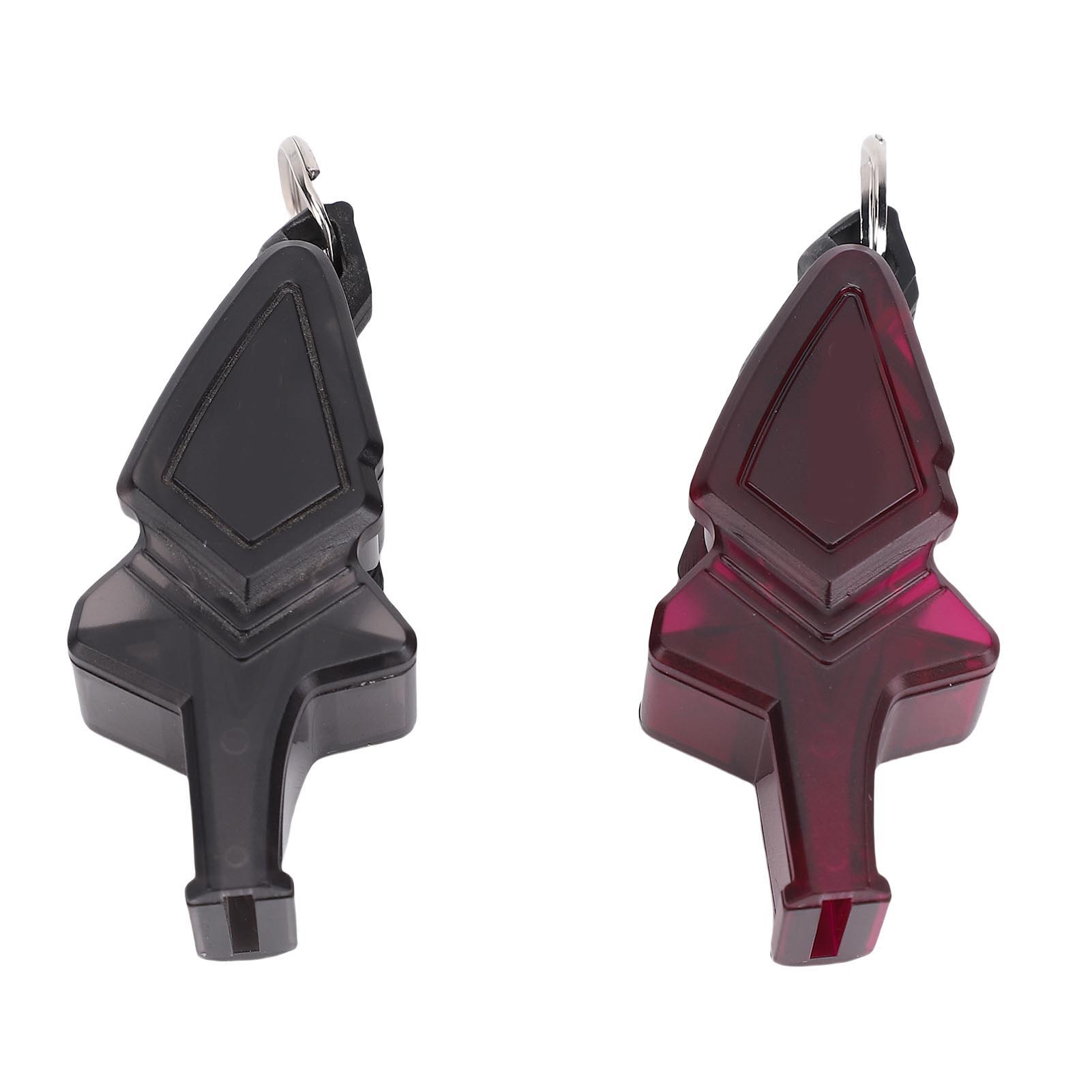 

2PCS Sports Whistle Set ABS Loud Crisp Sound Whistle with Lanyard and Mouth Grip Finger Grip for Coaches Referees