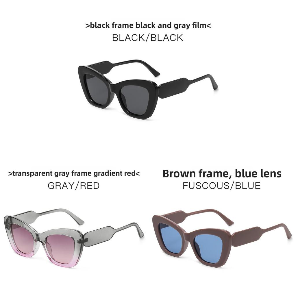 Cat Eye Fashion Sunglasses With Uv400 Protection For Outdoor Travel And Parties