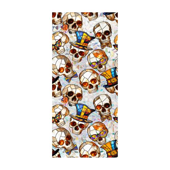 Rainbow Window Privacy Film Halloween Non-Adhesive Glass Sticker Prism Stained Static Clings Sun Blocking Privacy Decals for Living Room Bedroom